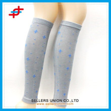 Hot star patterned lady's cotton knitted beautiful leg warmers socks